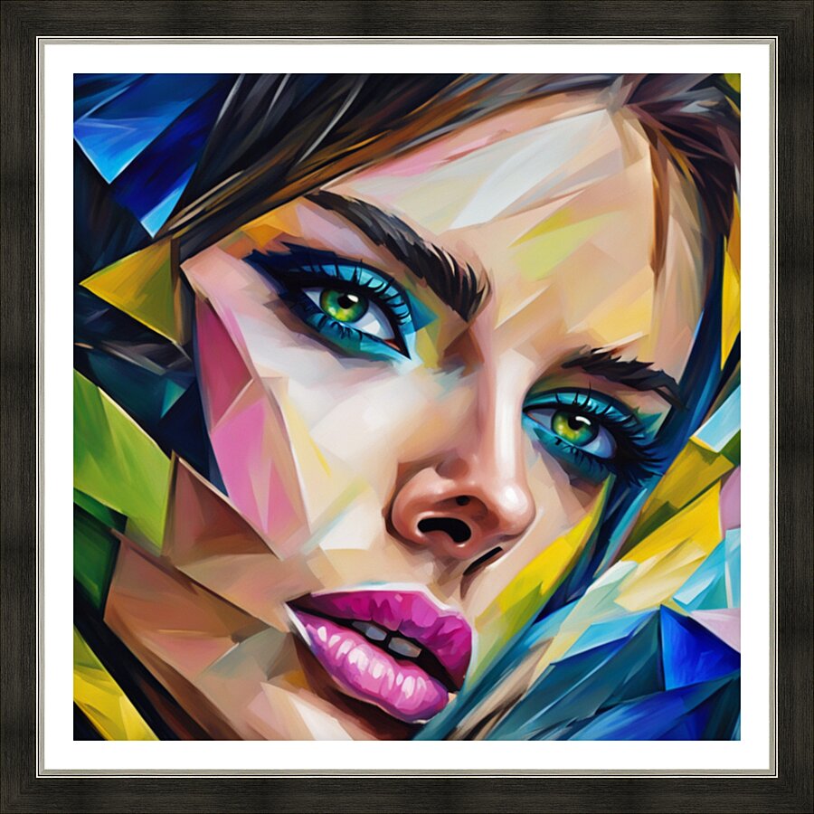 Painted Portrait 39 Picture Frame print