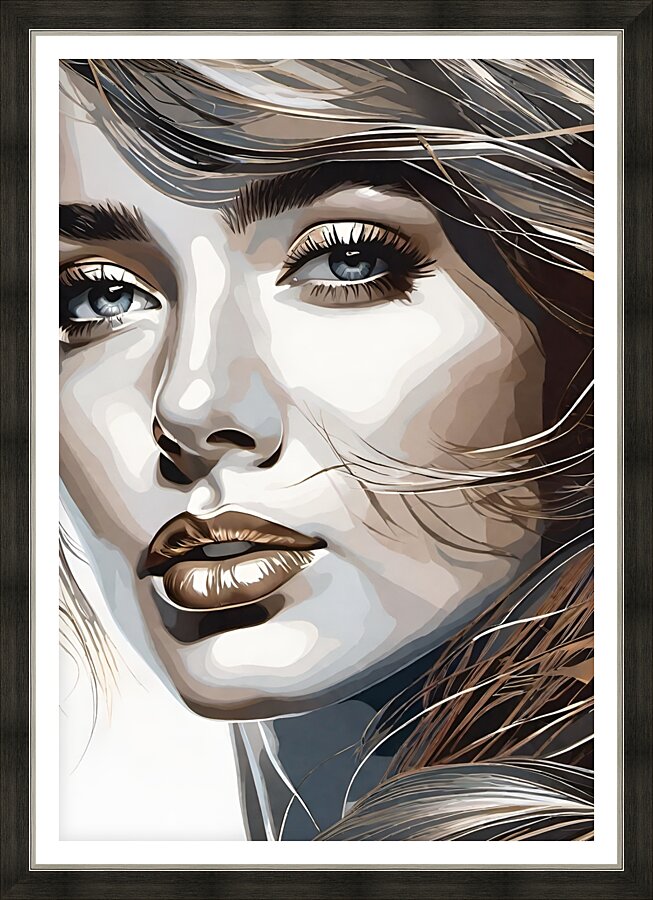Stylish and Chic 6 Picture Frame print