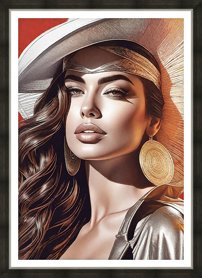 Stylish and Chic 9 Picture Frame print