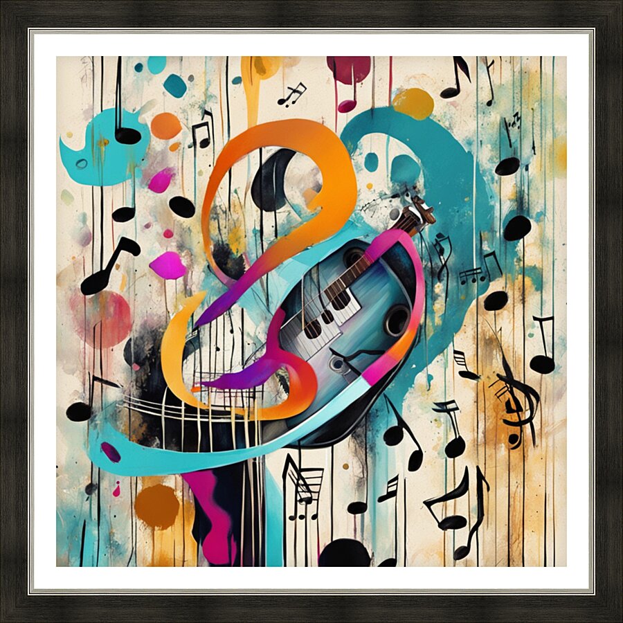 Rhythmic expression 128 Picture Frame print
