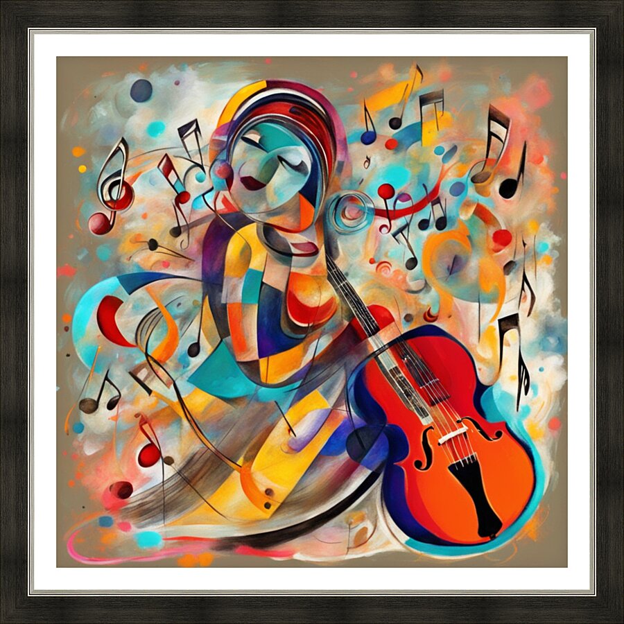 Rhythmic expression 123 Picture Frame print