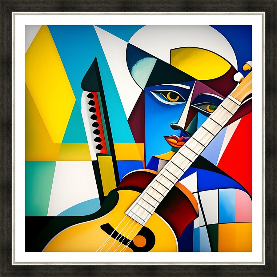 Mosaic Musical 21 Picture Frame print