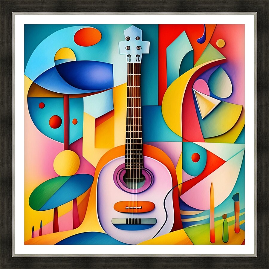 Mosaic Musical 31 Picture Frame print