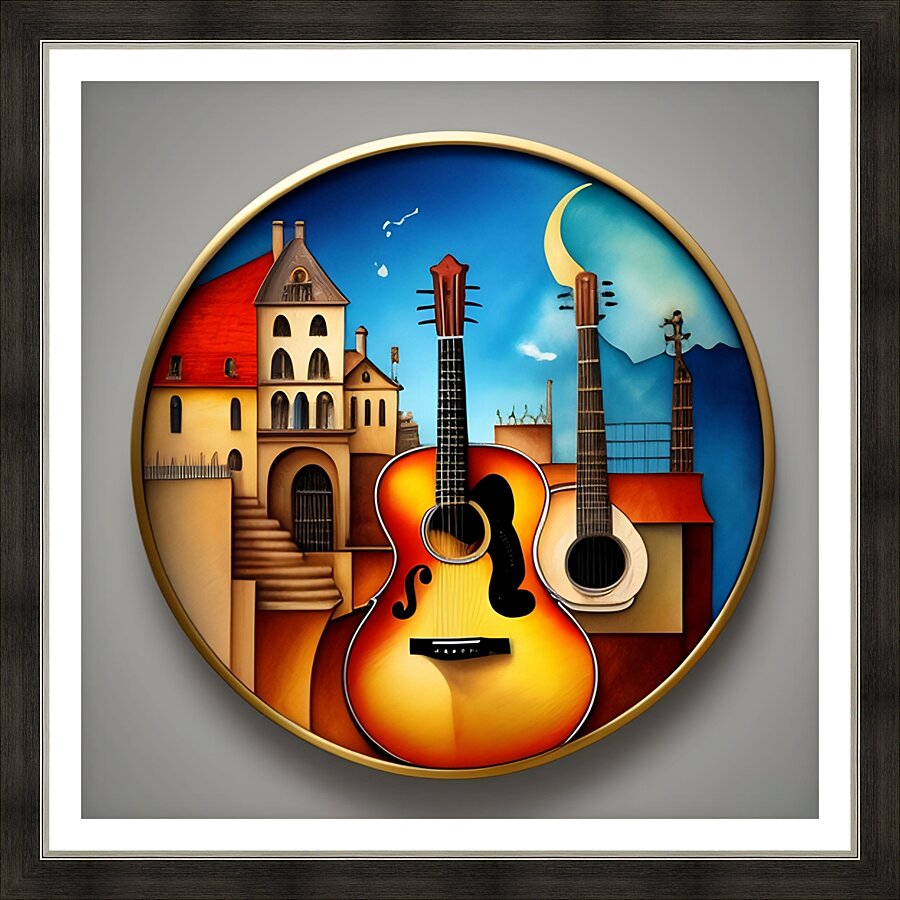 Musical Mosaic 11 Picture Frame print