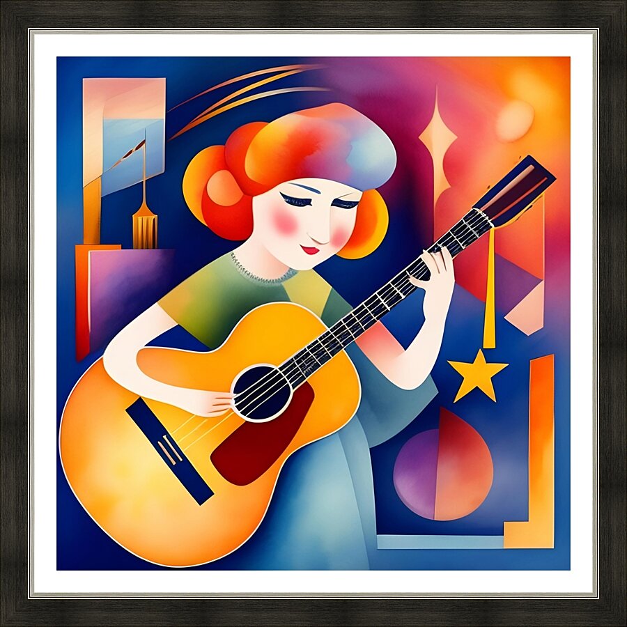 Musical Mosaic 51 Picture Frame print