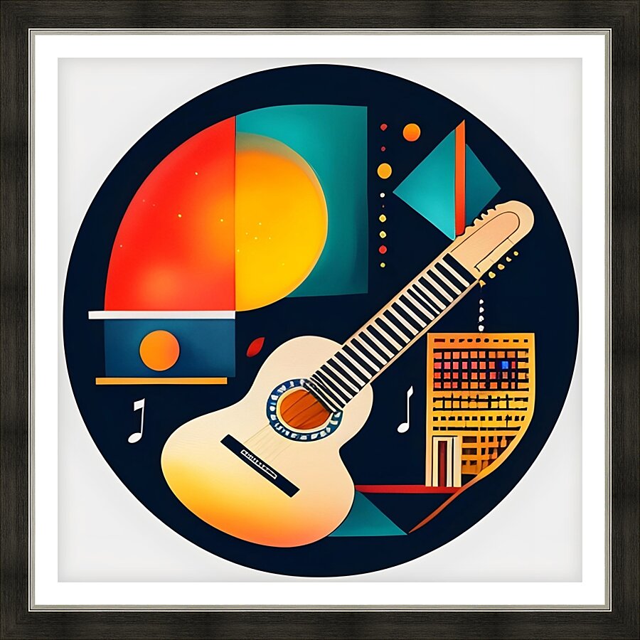 Musical Mosaic 49 Picture Frame print