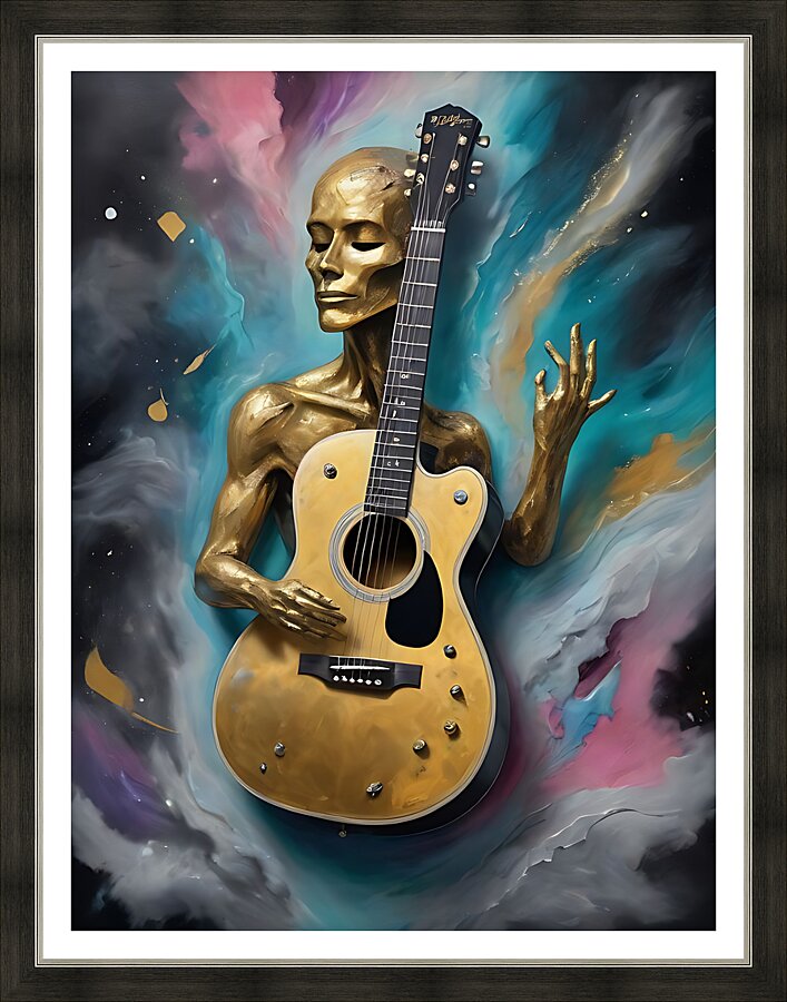Guitar Ghost 8 Picture Frame print