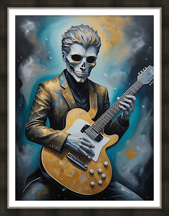 Guitar Ghost Picture Frame print