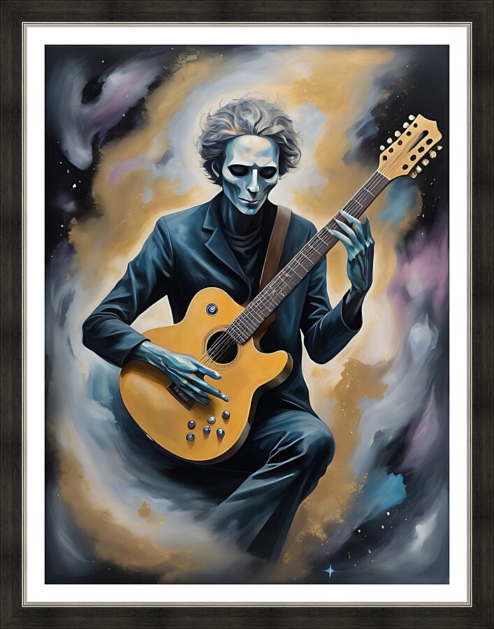Guitar Ghost 14 Picture Frame print