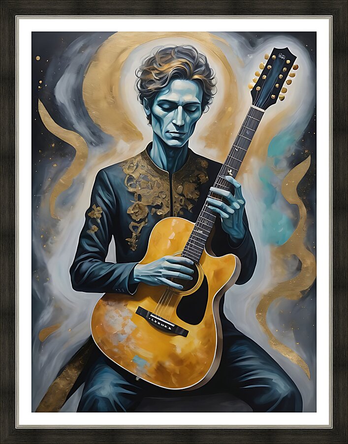 Guitar Ghost 19 Picture Frame print