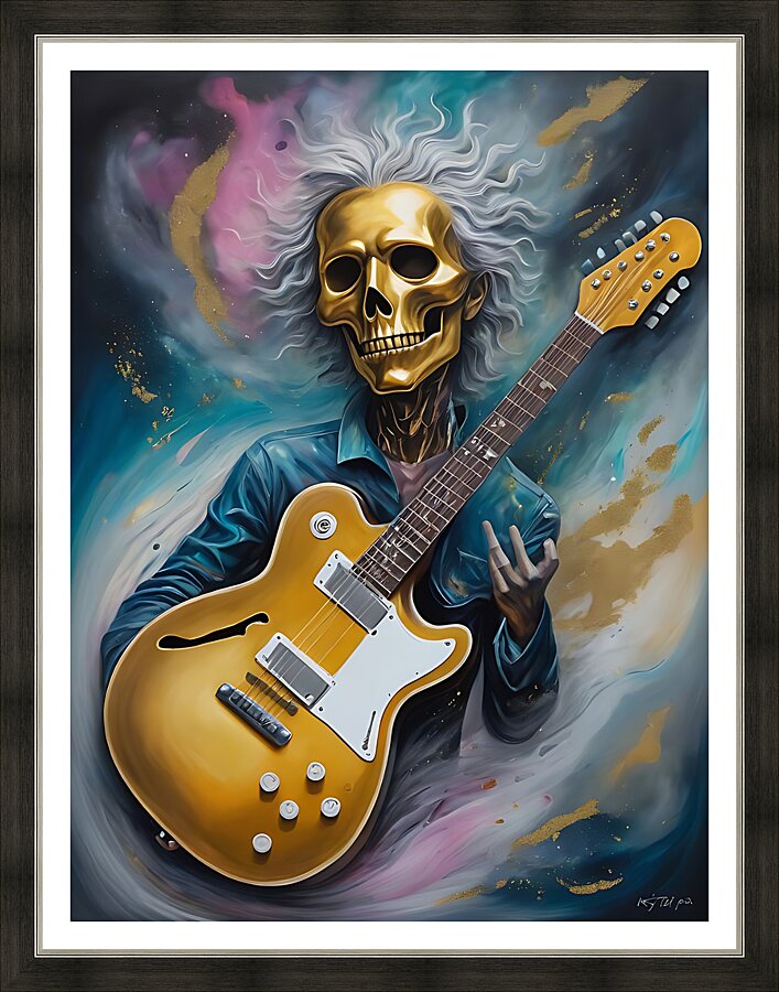 Guitar Ghost 10 Picture Frame print