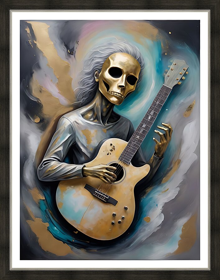 Guitar Ghost 13 Picture Frame print