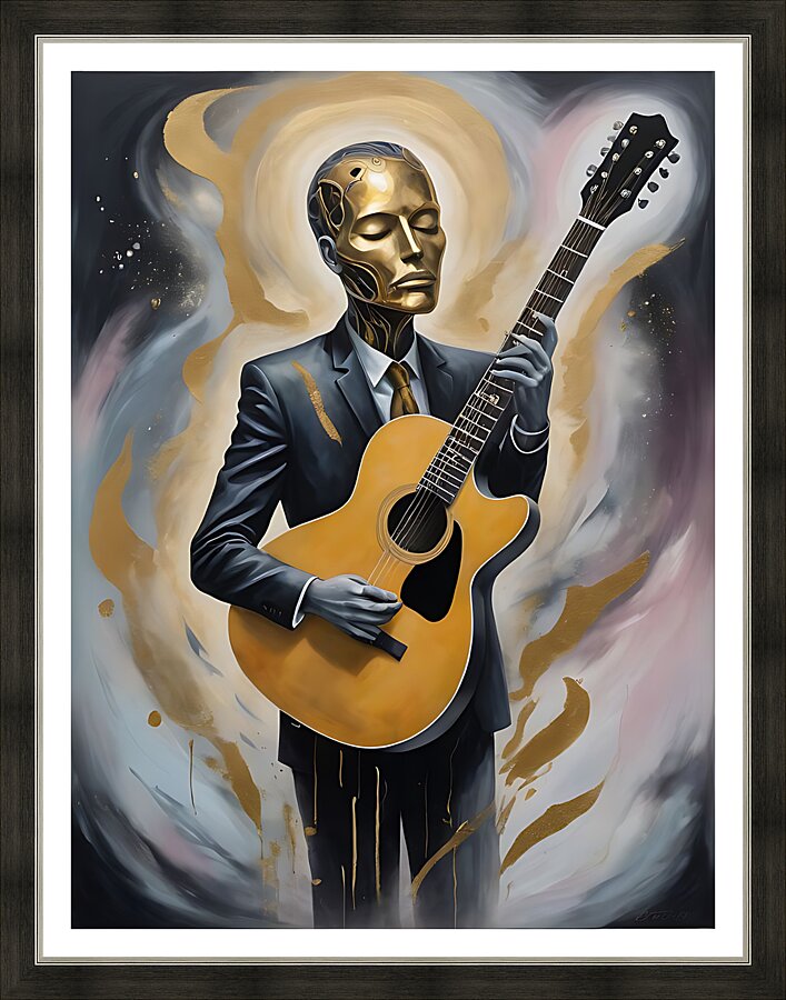 Guitar Ghost 11 Picture Frame print