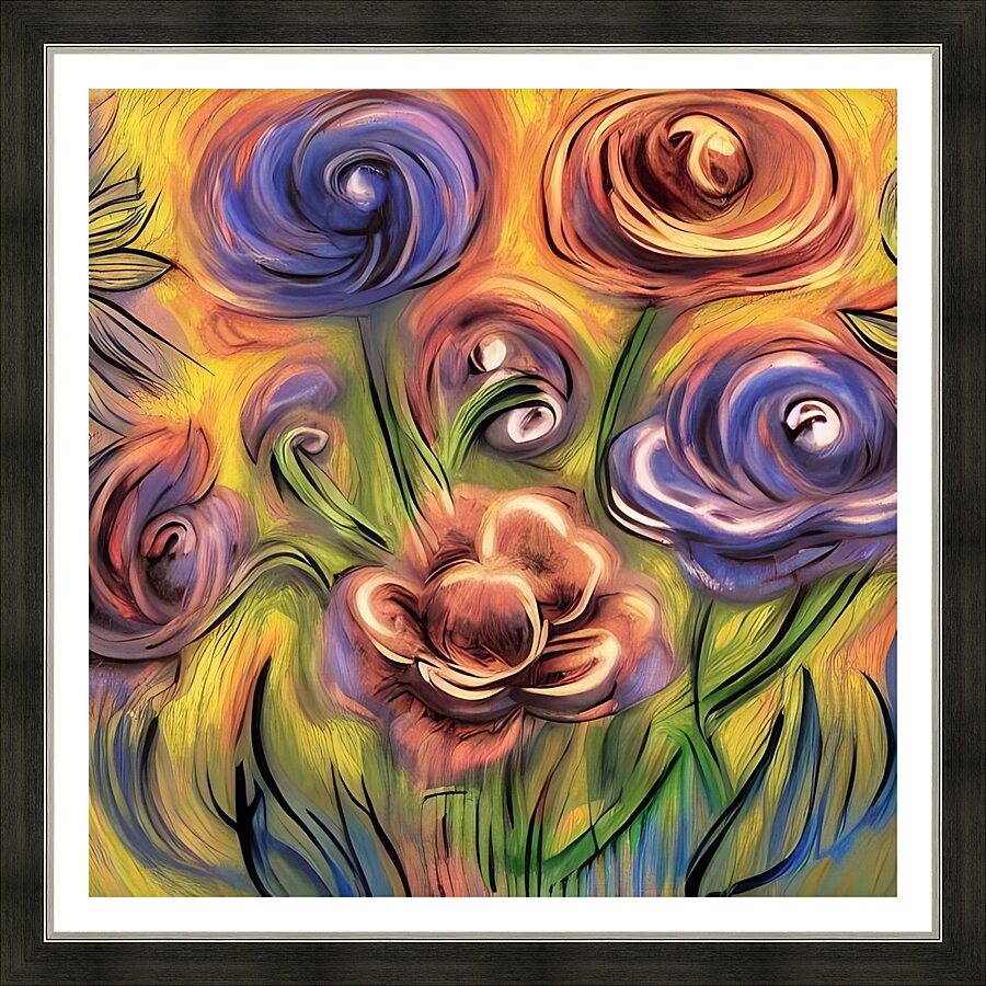 Beautiful Flower Art Picture Frame print