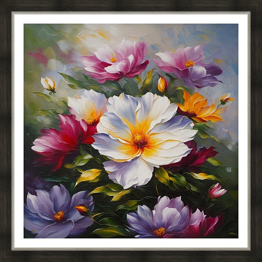 Colorful Floral Art 23 Picture Frame print