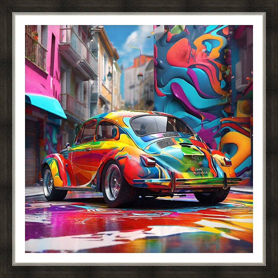 Retro Ride 9 Picture Frame print