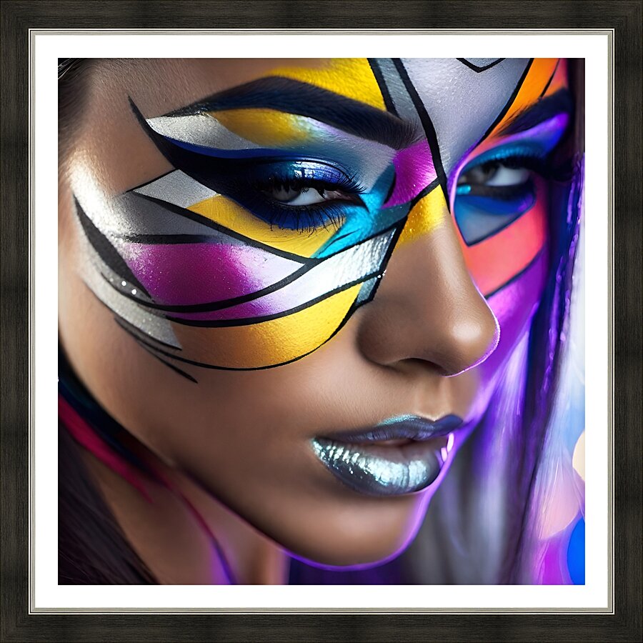 The World of Face Art 26 Picture Frame print