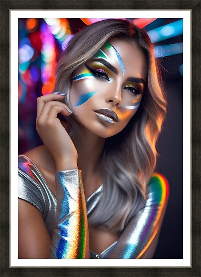 The World of Face Art 75 Picture Frame print