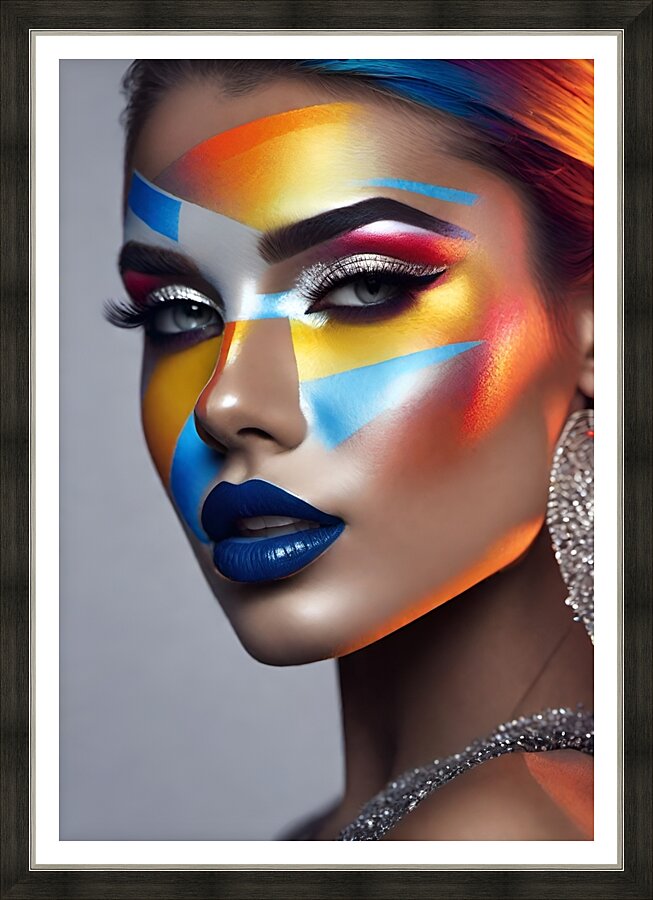 The World of Face Art 56 Picture Frame print