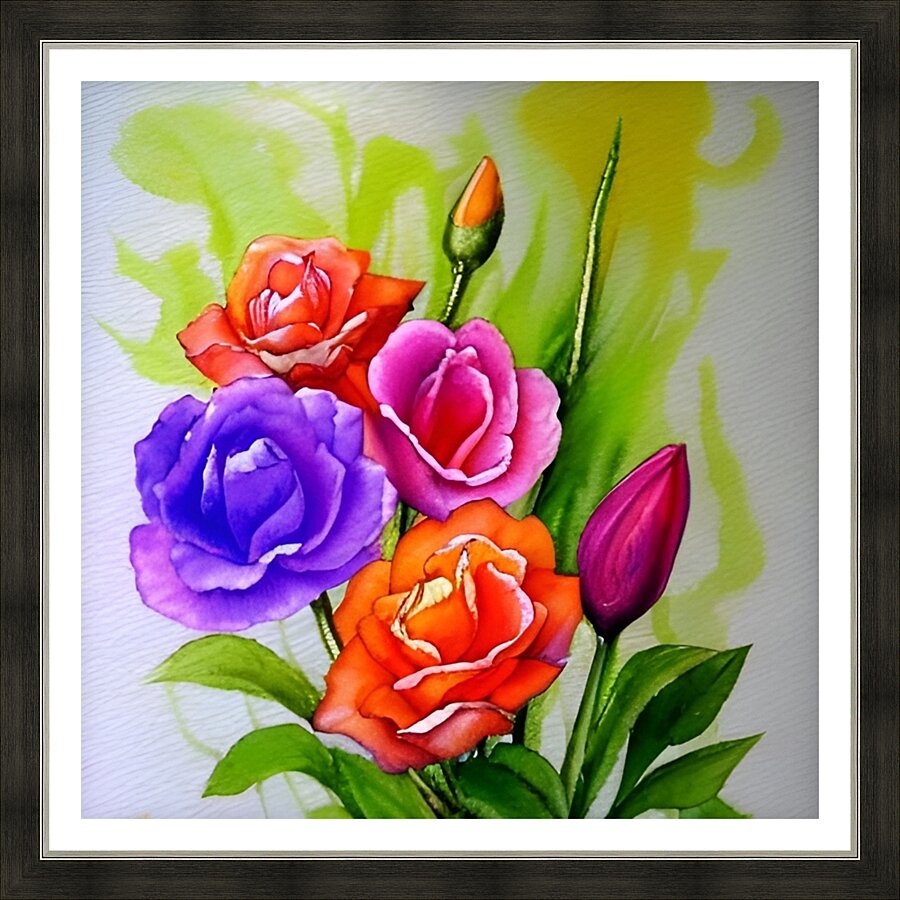 Flower Gallery  Picture Frame print