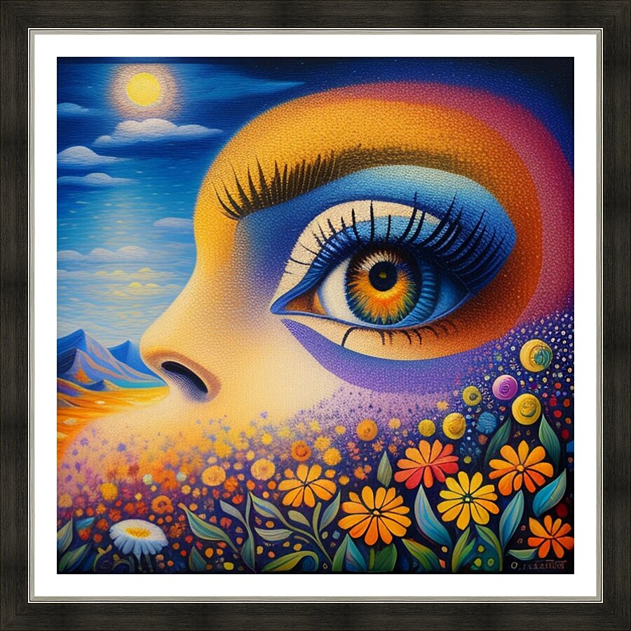 Flower Dreamscape 4 Picture Frame print