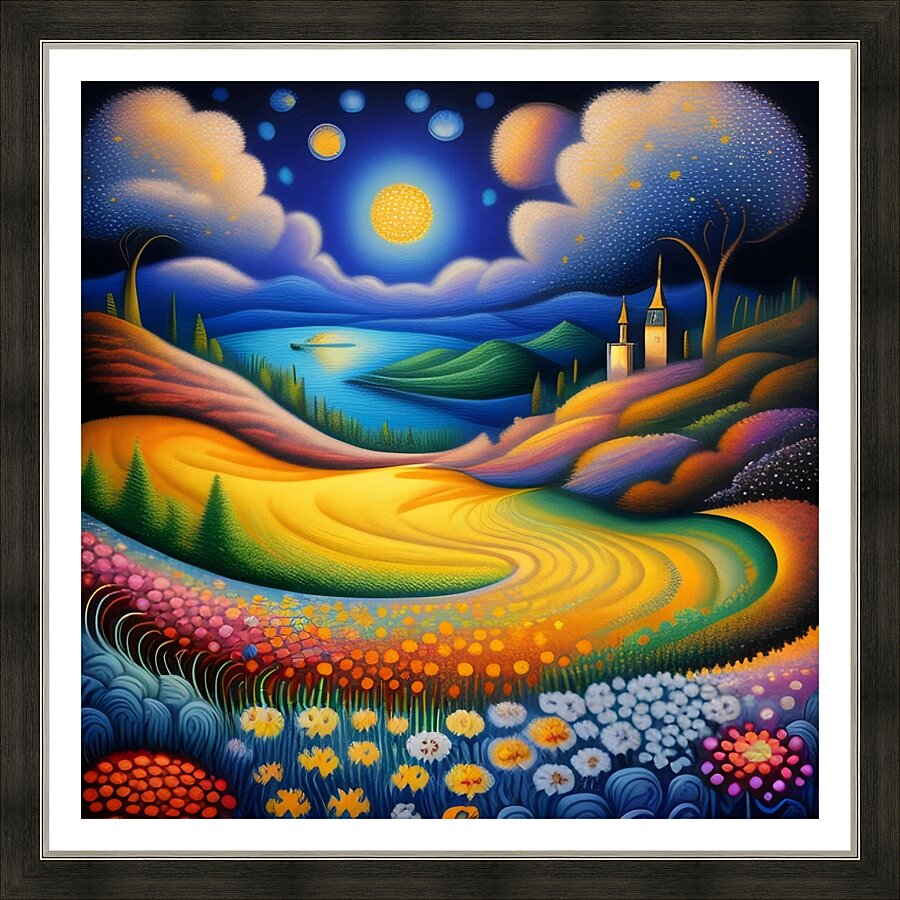 Flower Dreamscape 5 Picture Frame print