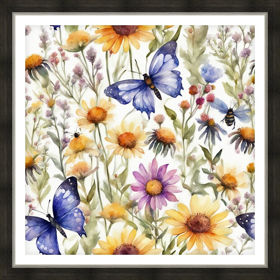Wild Flowers 12 Picture Frame print