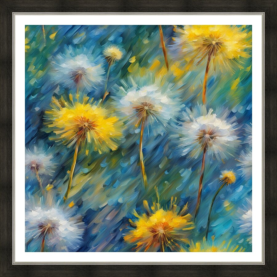 Dandelion Delight Picture Frame print