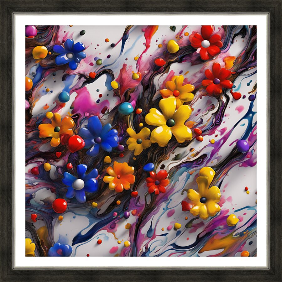 Liquid Symphony Picture Frame print