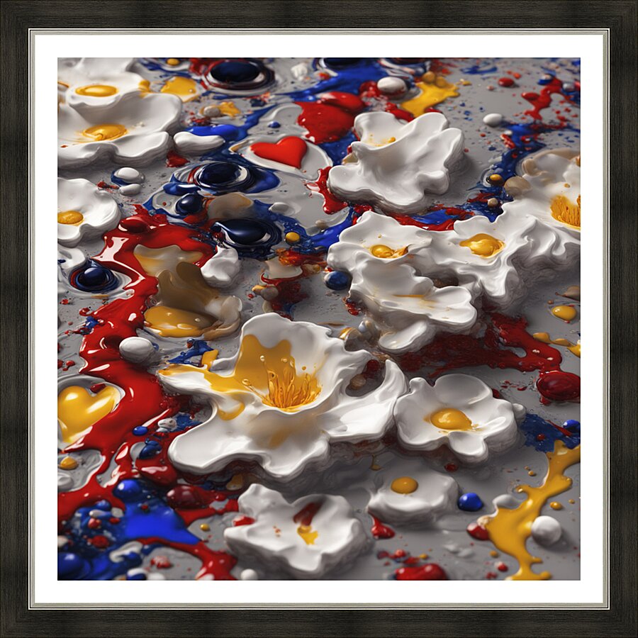 Liquid Symphony 4 Picture Frame print