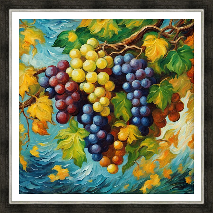 Vineyard Vibrancy 2 Picture Frame print