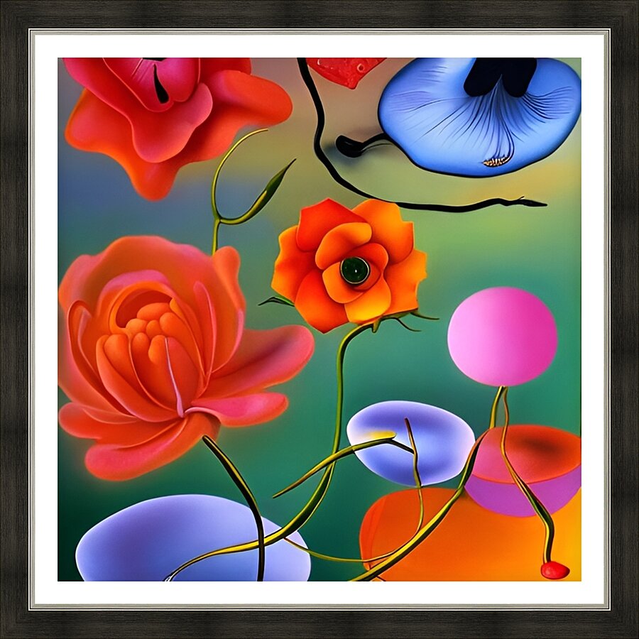 Flowers  2 Picture Frame print