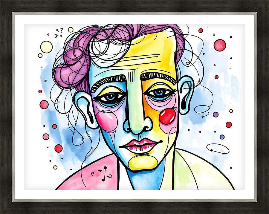 Colorful Character 3 Picture Frame print