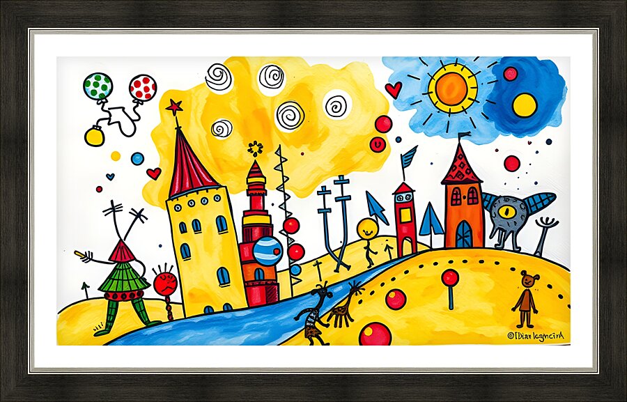 Fantasy world  1 Picture Frame print