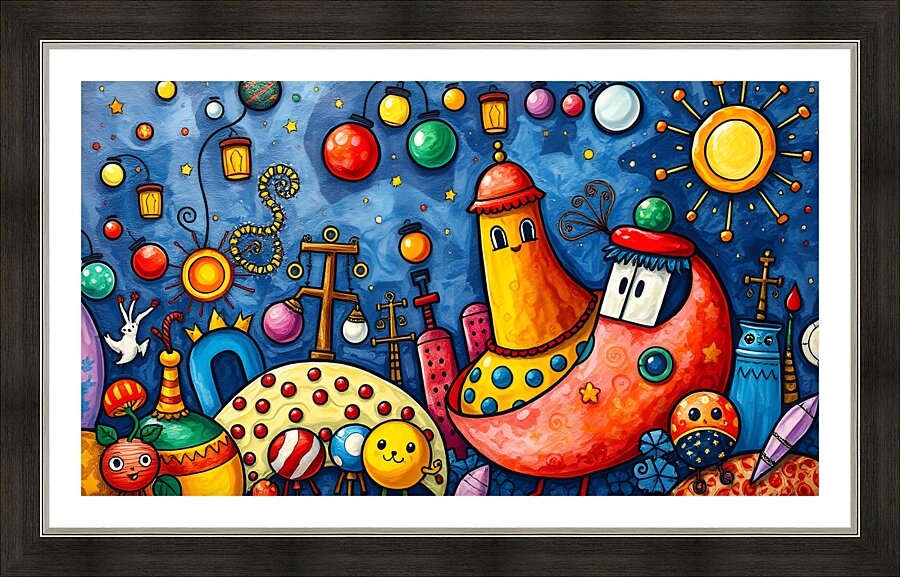 Fantasy world  4 Picture Frame print