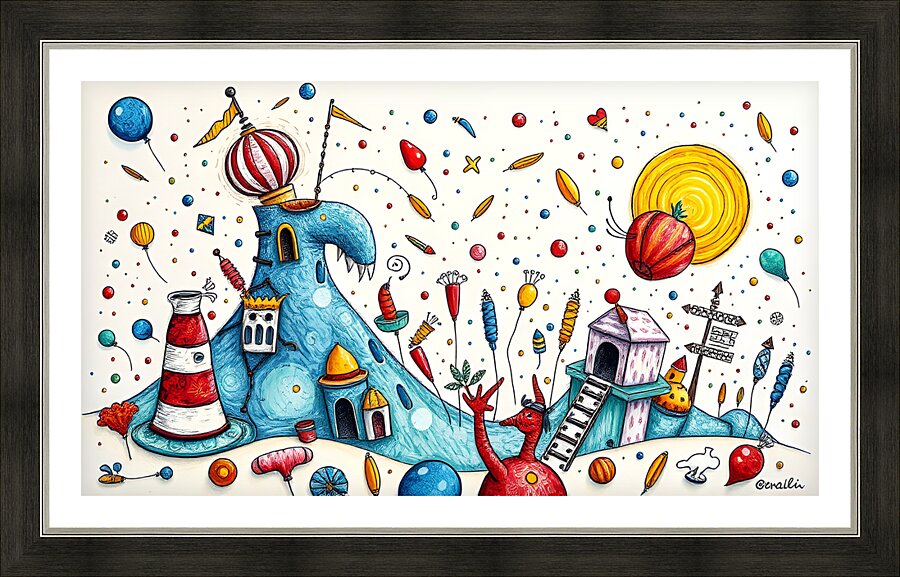 Fantasy world  5 Picture Frame print