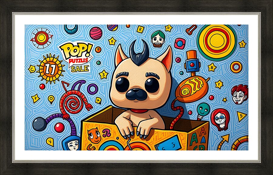 Fantasy world  9 Picture Frame print