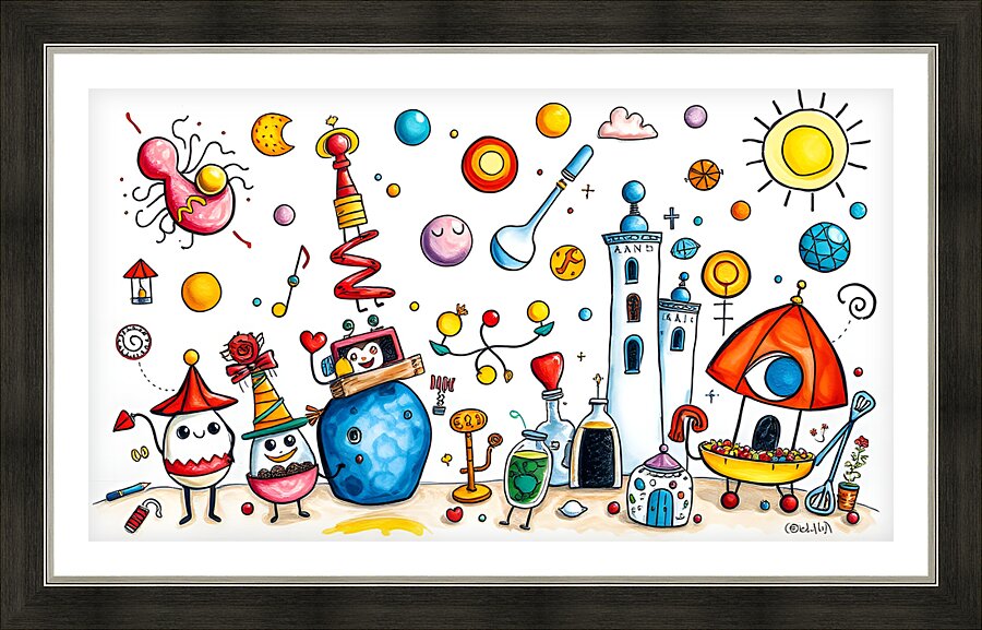 Fantasy world  13 Picture Frame print