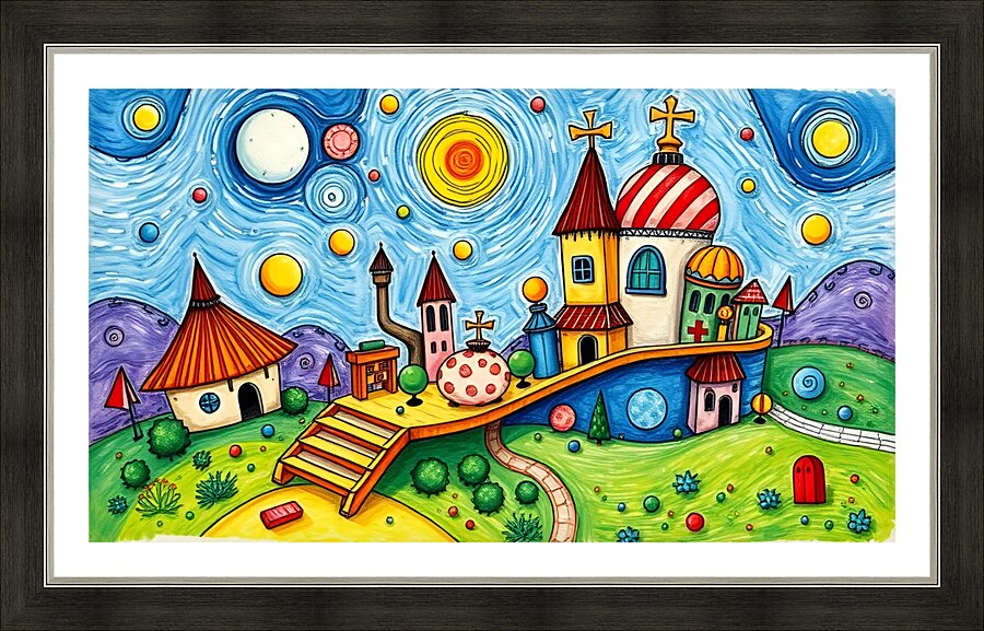 Fantasy world  17 Picture Frame print