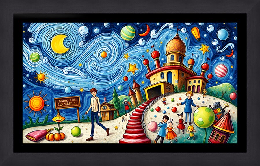 Fantasy world  32 Picture Frame print