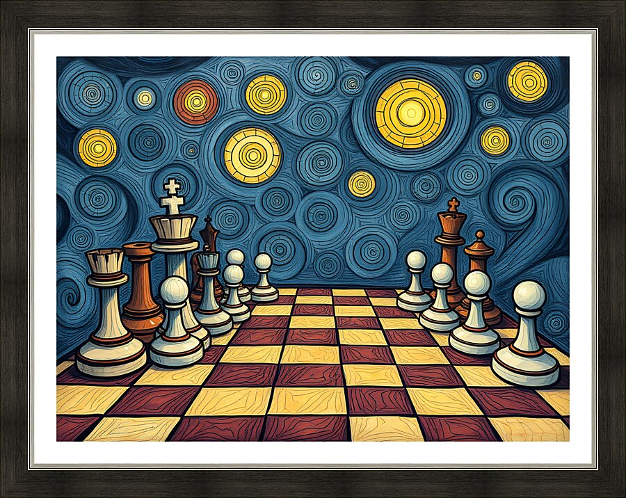 Surreal Chess 23 Picture Frame print