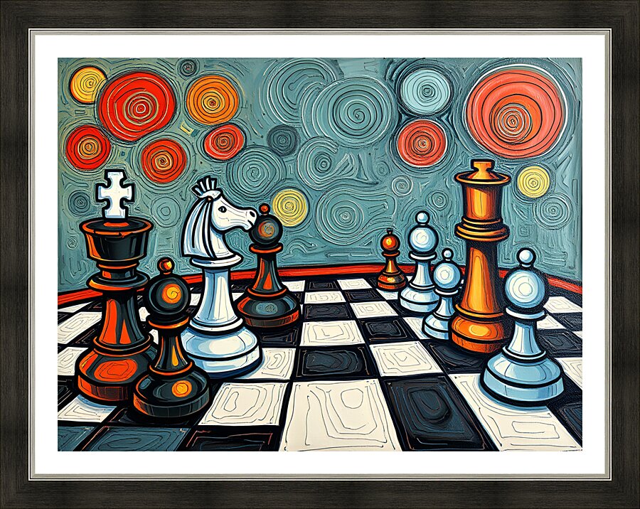 Surreal Chess 12 Picture Frame print