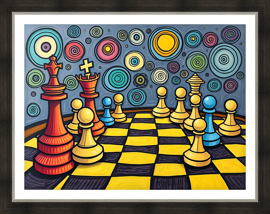 Surreal Chess 20 Picture Frame print