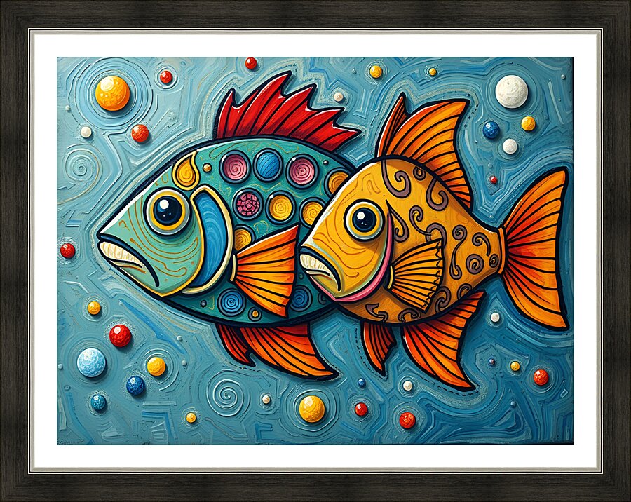 Vivid Fish Art 2 Picture Frame print