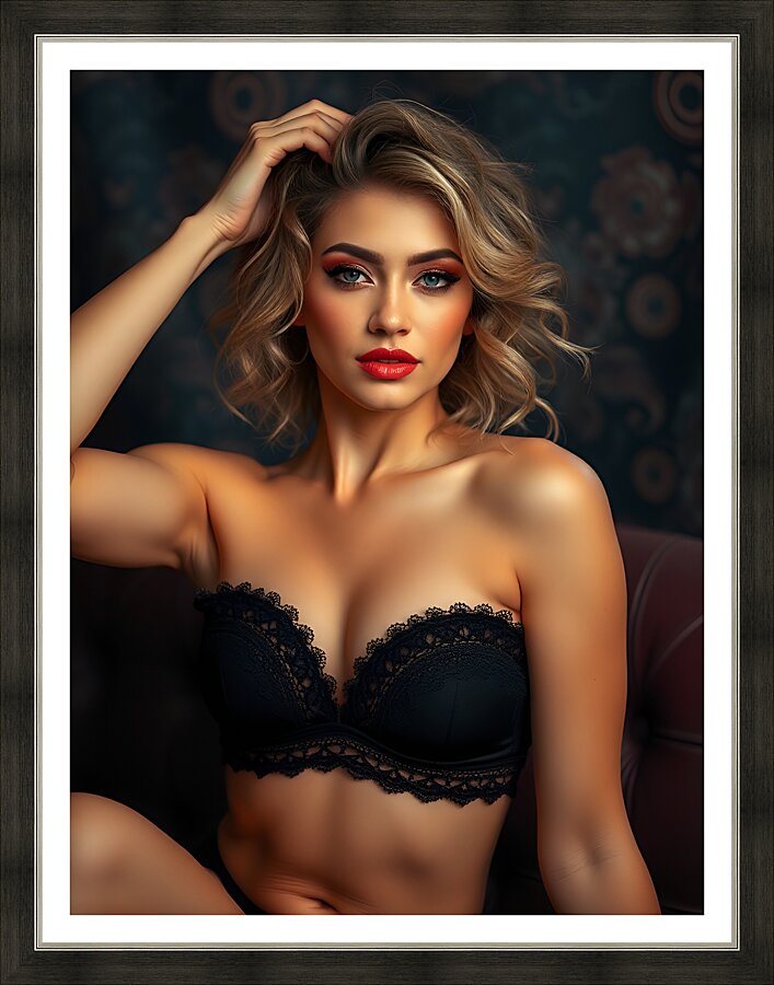 Seductive Glamour Picture Frame print