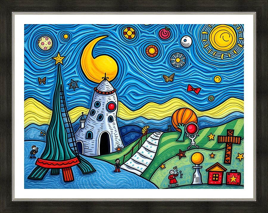 Fantasy world 77 Picture Frame print