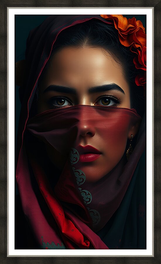 The Enigmatic Figure 7 Picture Frame print