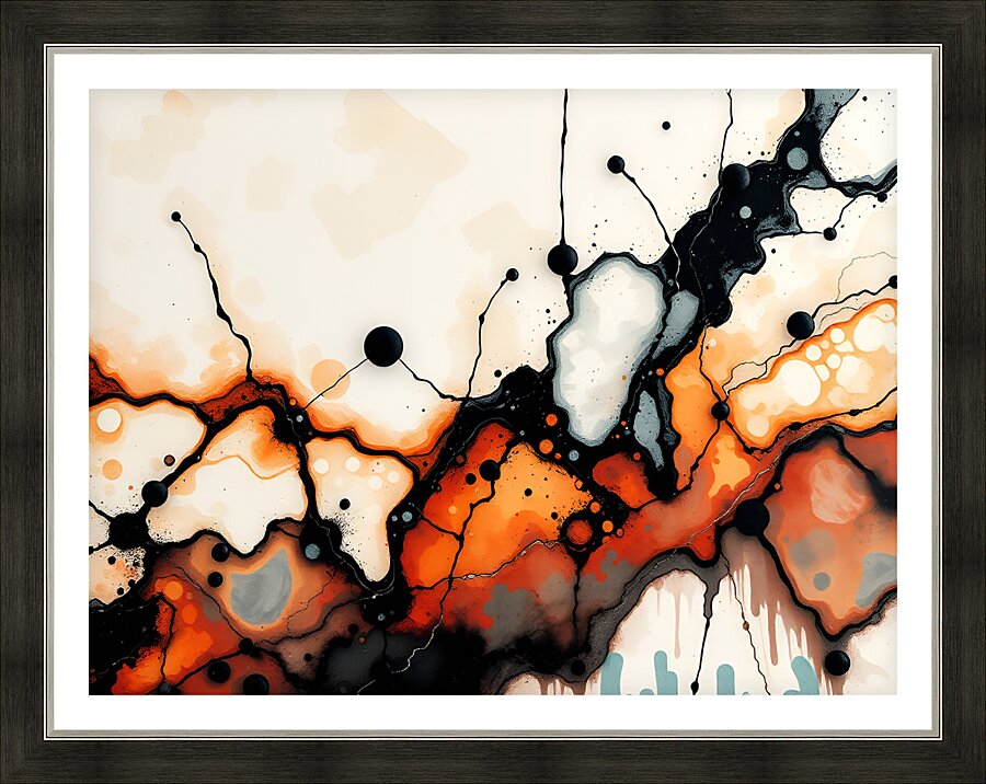 Flowing Colors 18 Picture Frame print