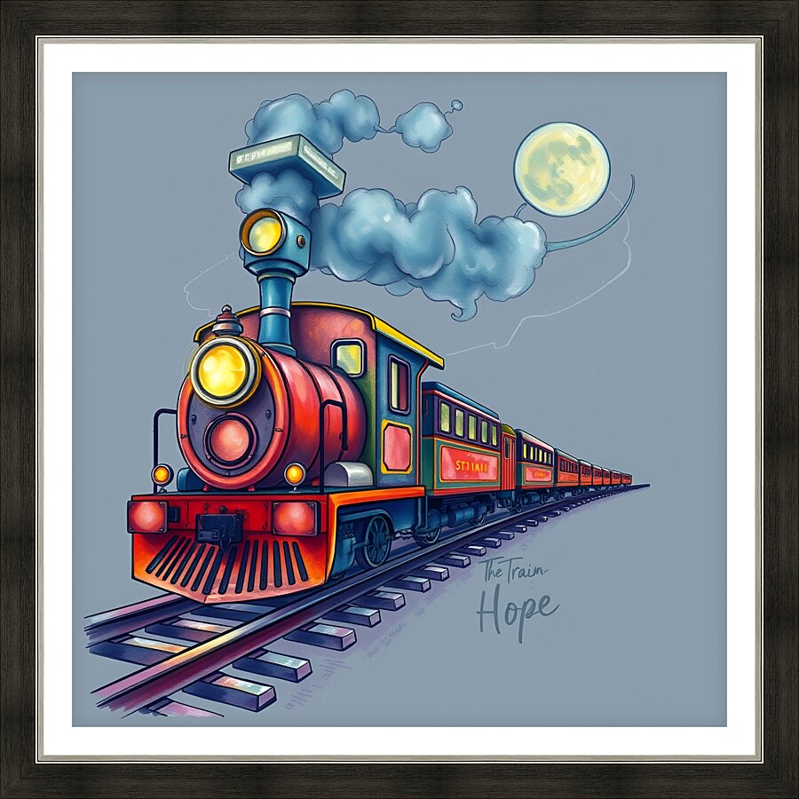 Train  2 Picture Frame print