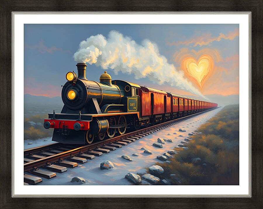 Train  5 Picture Frame print
